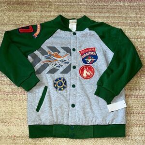 Disney Piston Peak air and fire attack varsity sweatshirt jacket size 7/8 NEW